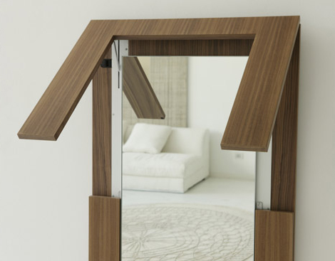 Folding Dining Table Folds into Mirror! - Captivatist